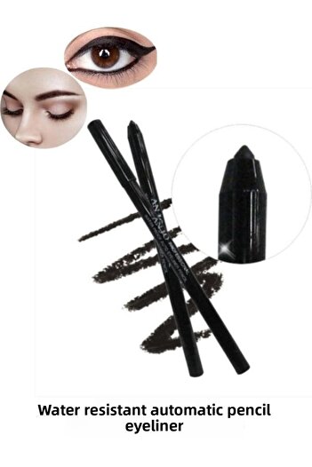 ANJO PROFESSIONAL Korea Eyeliner Auto Pencil Water Resistant Lasting Effective Automatic Eyeliner-black