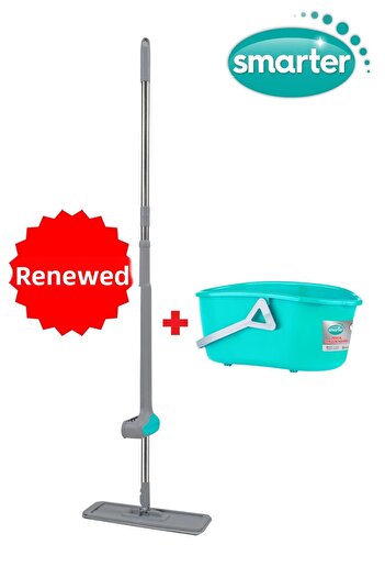 SMARTER Easy Tablet Mop Green Practical Cleaning Bucket Microfiber Mop Cleaning Set