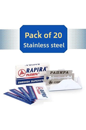 ModaCar Rapira 20 Pieces Steel Shaving Razor