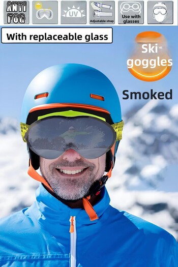 Badem10 Bellasimo Ski Snow Goggles Can Change Glassed Antifog Sun Snow Glasses Smoked Snowboard Glasses