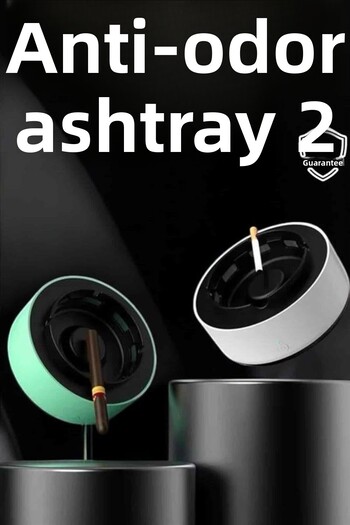 ZERO LAND Hn-Shop Ashtray That Attracts Smoke, Ashtray That Traps Odor, Smart Odorless Ashtray