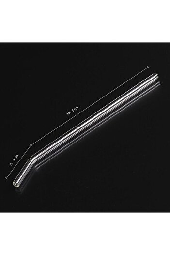 tafce 4 Transparent Glass Pipettes - Curved Glass Pipette