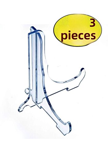HYL Frame Plate Display Stand Plexiglass Stand 9cmx11cm Knight Transparent Plexi 3 Pieces