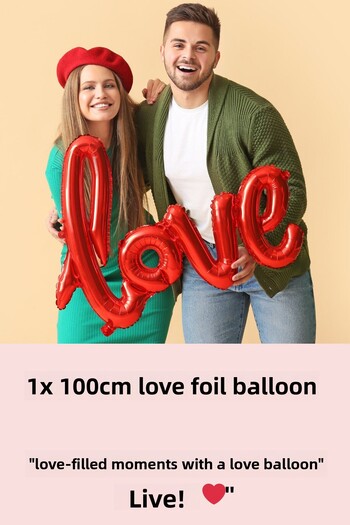 Baloncu Nene Red Heart Balloon Heart Candle Love Big Heart Foil Balloon Marriage Proposal Marriage Anniversary Ornament