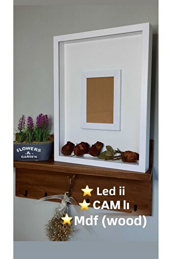 Sevcan sanat atölyesi 30×40×3 Photo Frame Memory Frame Flower Frame Glass Depth Frame