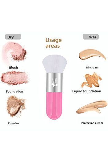 Demstar Professional Makopia - Luxury Kabuki Foundation and Blush Makeup Brush Ws