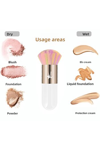 Demstar Professional Kabuki Foundation and Blush Makeup Brush - Luxury Rs