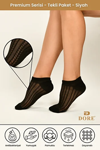 Dore Original Non-Sweating 1 Pair Invisible Sports Shoes Sneaker Premium Cotton Comfort Model Booties Socks