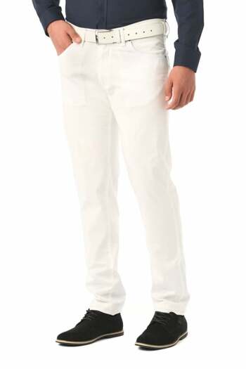 Forzaa Men's slim pants, Forza, white