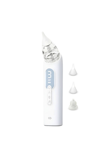 OEM Electric Nasal Aspirator for Babies, USB, 3 Speeds, Silicone Heads, Music, BPA Free, White