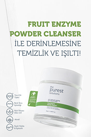 The Purest Solutions Refill Ecological Spare Package - Azelaic Acid and Malic Acid Enzyme Dust Cleaner 55 Gr