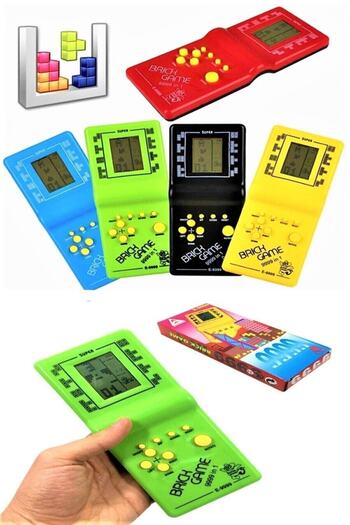 Bundera Imported Tetris Game Console Classic Retro Handheld Arcade Gameboy Mixed Color