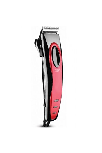adler Cable Hair Clipper, Adler, 15 W, 45 mm, Red/Black