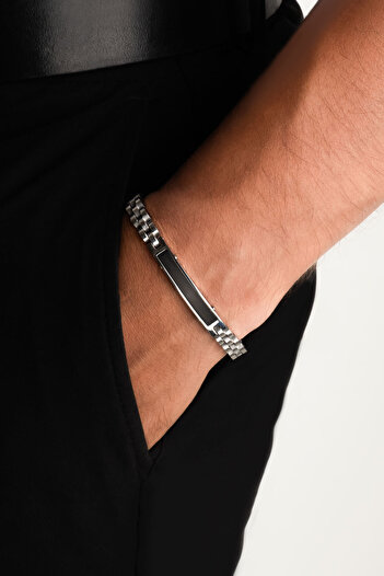 So CHIC... Shiny Steel 6 Mm Men's Bracelet