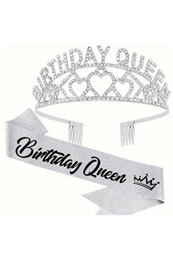 Store Birthday Queen Written Birthday Crown and Ear
