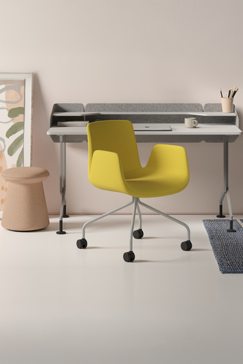 Bürotime Poly Çalışma Koltuğu & Runner Home Çalışma Masası & Marin Puf