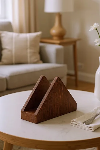Snippy Zaro - Wooden Napkin Holder Desktop Napkin Organizer