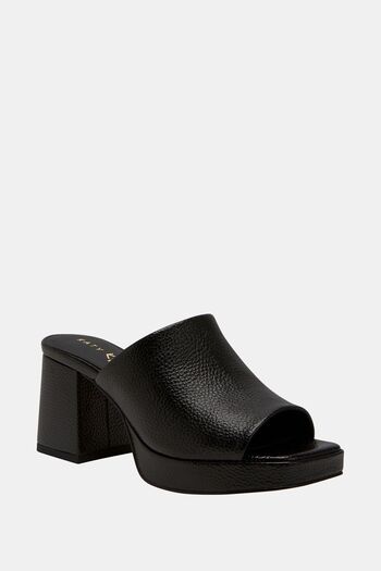 Katy Perry Black Surprise Slide - Women's Heeled Slippers