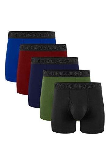 ANTHONY JACKSON Lycra 5 τμχ Box Premium Long Leg Ανδρικό Boxer ShadowLine