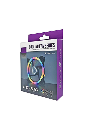 Generic 12Cm Dual Halo, Streamer Colorful, Dual Aperture Chassis Fan Heat Dissipation