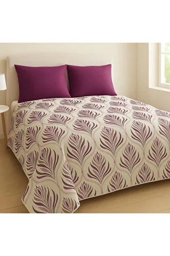 MİRSE Summer Pique Double 200*230 Tulip Suitable for Daily Use as a Gift and Dowry