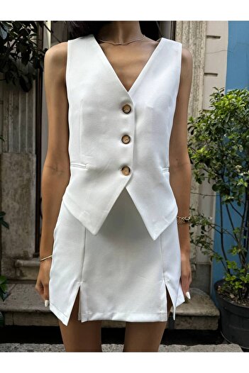 İLKCET MODA Women's Vest - Double Fabric