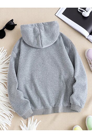 uyguntarz Unisex Born to Read Printed Oversize Sweatshirt