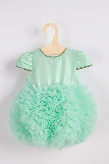Le Mabelle Lina Mint Baby Princess Dress - Short Sleeve and Tutu