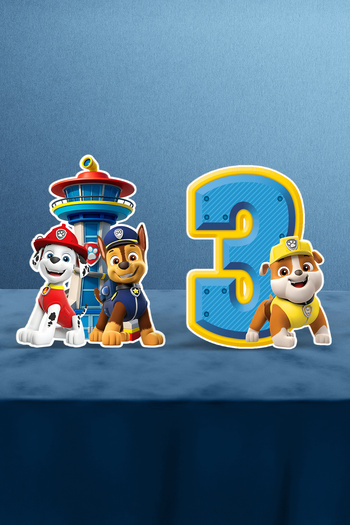 Hey Parti Paw Patrol Themed 2-Piece Table Decoration (3 Years Old - 4 Years Old Paw Patrol Themed Birthday Decoration)