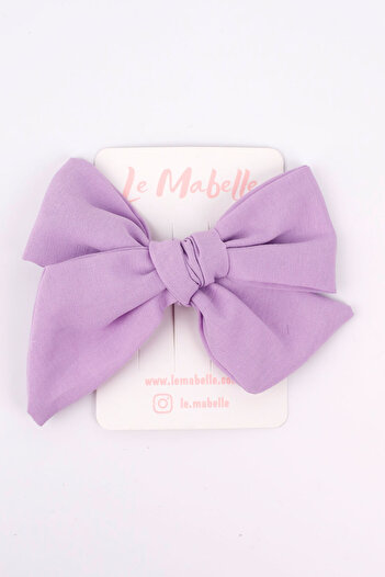 Le Mabelle Lilac Bow Girl Clip Buckle
