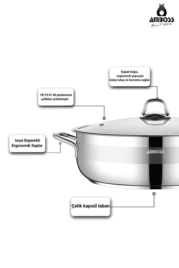 Amboss Saphire Flat Pot 24 cm