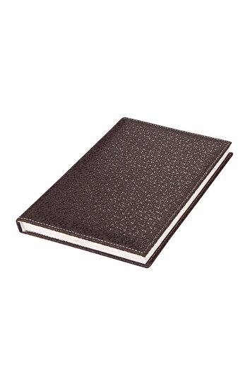 2K 2026 New Year Leather Daily Journal Agenda Dated Lined 168 Yp. Hilton Vegan 17X24 cm Brown