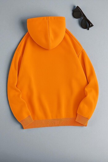 uyguntarz Unisex Row Heart Printed Oversize Sweatshirt