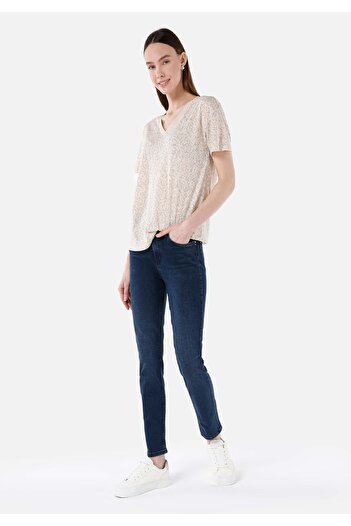 Colin's Slim Fit Mid Waist Straight Leg Women's Indigo Jean Trousers