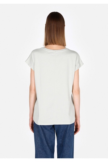 Colin's Regular Fit Round Neck Printed Women's Green Short Sleeve T-Shirt