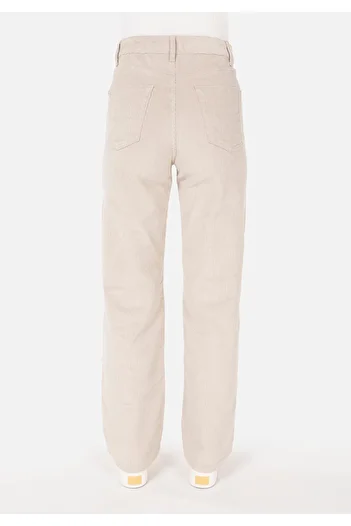 Colin's Regular Fit High Waist Wide Leg Women's Ecru Trousers