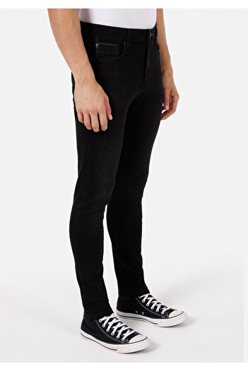 Colin's Skinny Fit High Waist Slim Fit Men's Black Jean Pants