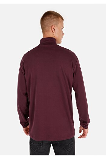 Colin's Comfort Fit Рибальський комір Прямий чоловічий фіолетовий довгий рукав футболка