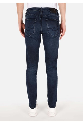 Colin's Slim Fit Low Waist Skinny Leg Dark Blue Men's Trousers Cl1070531