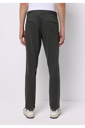 Colin's Slim Fit Mid Waist Straight Leg Men's Green Trousers