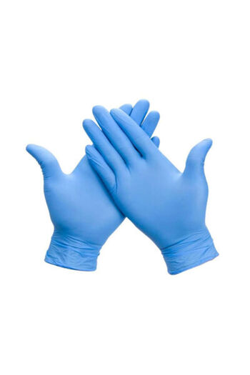 Has-Pet Surgical Gloves Blue Nitrile Gloves 100 Pack 5 Pieces L Size Examination Gloves