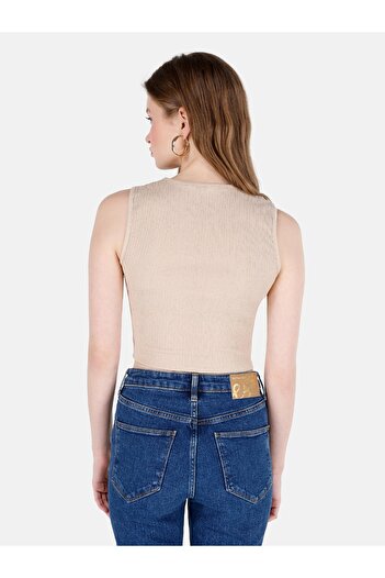 Colin's Slim Fit Women's Beige Tank Top