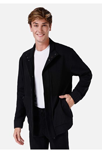 Colin's Ανδρικό μαύρο παλτό Slim Fit