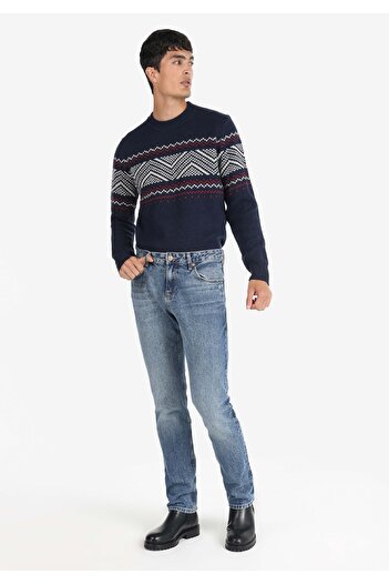 Colin's Ανδρικό παντελόνι Indigo Jean με ίσια εφαρμογή χαμηλής μέσης
