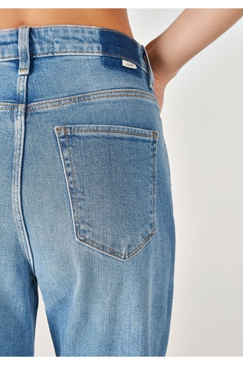 Colin's Mom Fit ψηλόμεσο γυναικείο παντελόνι Indigo Jean