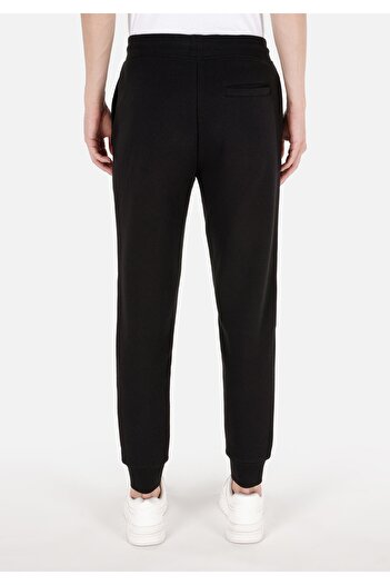 Colin's Slim Fit Mid Waist Straight Men's Black Sweatpants