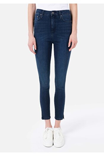 Colin's Skinny Fit Yüksel Bel Süper Dar Paça Cepli Kadın İndigo Jean Pantolon