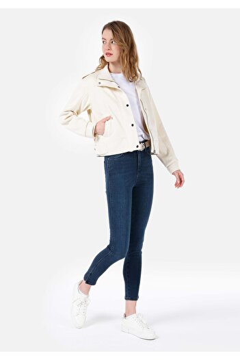 Colin's Skinny Fit Yüksel Bel Süper Dar Paça Cepli Kadın İndigo Jean Pantolon