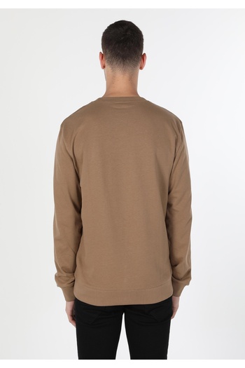 Colin's Regular Fit Men's Beige Sweatshirt