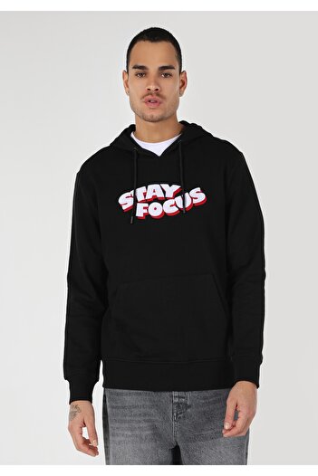 Colin's Regular Fit Men's Black Sweatshirt